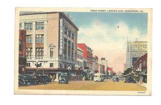 SHREVEPORT LA Feiblemans Texas Street Vtg 41 Postcard  