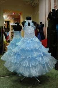 NEW PAGEANT FLOWER GIRL HOLIDAY DRESS 4264 LIGHT BLUE SIZE 6  