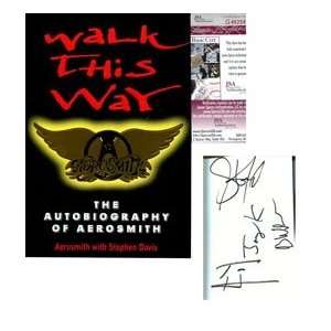  Aerosmith Autographed/Hand Signed Walk This Way Book 