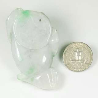 Toad Coin Green Display Grade A Natural Jade Jadeite  