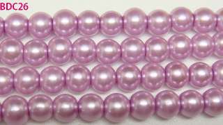 4mm Simulated Charm Faux Pearl Glass Beads jewelry findings lot fit 