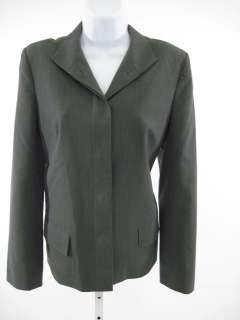 AUTH LOUIS VUITTON Green Wool Blazer Jacket Size 38  