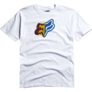  FOX CASUALS WARHEAD SHORT SLEEVE T SHIRT WHITE SM 