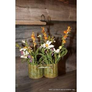  White Daisies in a Candleholder