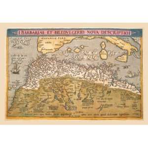  Map of Northern Africa 24X36 Canvas Giclee