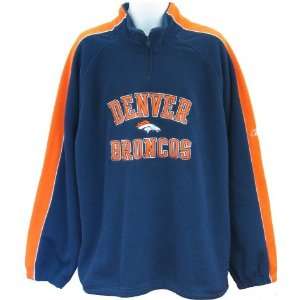   Mens Denver Broncos 1/4 Zip Shelter Polar Fleece