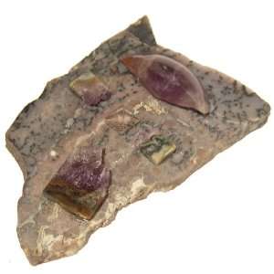   Agate Amethyst Quartz Pyramid Crystal Stone Slab 4.5 