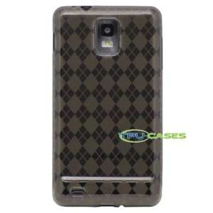 TPU Cases Samsung Infuse 4G Cover Smoke Argyle Gel Skin 608938236579 