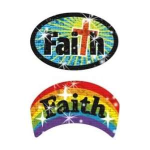  Faith Christian Sparkle Stickers 