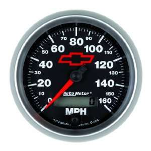   GM Performance Parts Red 3 3/8 160 mph Programmable Speedometer Gauge