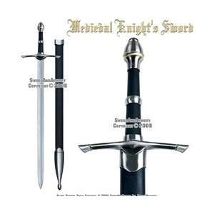Medieval Long Sword Knights Sword Chivalry Golden Ring  