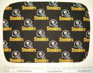 PLACEMAT MADEw PITTSBURGH STEELERS NFL FABRIC PLACE MAT  