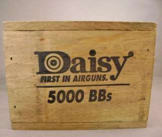Daisy BB Gun Ammo Chest Wood BB Box 5000 BBs Unopened  