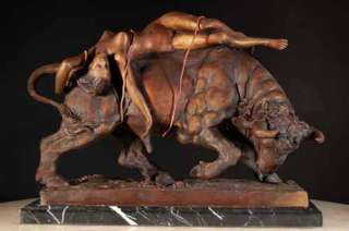 Europa and the Bull Bronze Sculpture Taurus FREE SHIP  