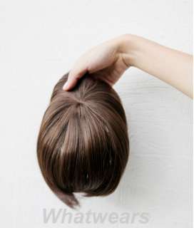 Girls Clip in Bang Fringe Hair Piece Extension Natural Bang 4 Colors 
