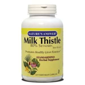  Natures Answer Milk Thistle Seed Standardized, 120 Count 