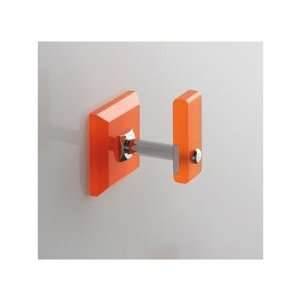  Clothing Hook with Plexiglass Mounting Finish Green