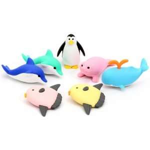  Iwako erasers marine animals 7 pieces set Toys & Games