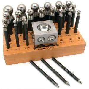 24 Dapping Punches Jewelers Doming Punch Block Tools