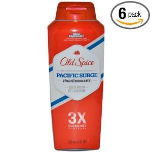  Old Spice High Endurance Body Wash, Pacific Surge, 18 fl 