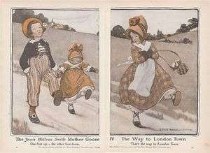 1913 Print Way to London Town by Jesse Willcox Smith  