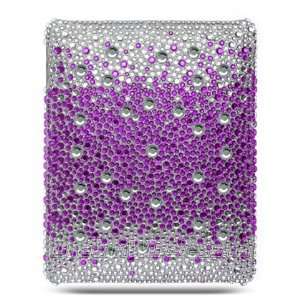  Sparkling Silver Purple Splash Embedded Full Diamond 