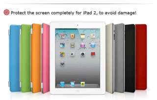 Smart Cover for Apple iPad 2 Magnetic PU Leather Case/ Magic Stand 
