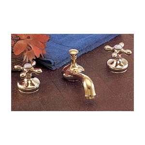   Set with Cross point Handles   Polished Brass  