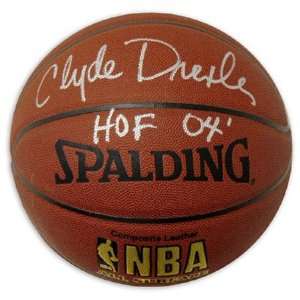  Clyde Drexler Autographed Basketball  Details Indoor 