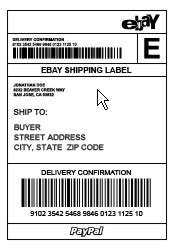  Adhesive Shipping Labels 2 on 8.5x11 Sheet USPS, UPS, FedEx, DHL