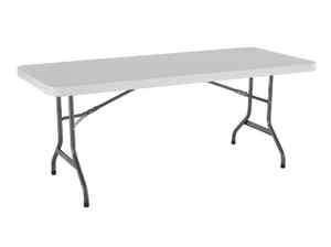LIFETIME 6 FT FOLDING WHITE INDOOR OUTDOOR PLASTIC ACTIVITY TABLE NEW 