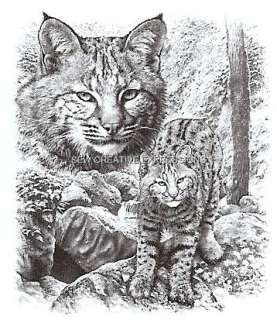 Bobcat Collage   Wild Animal T Shirt  
