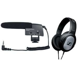   With Sennheiser HD201 Lightweight Over Ear Binaural Headphones