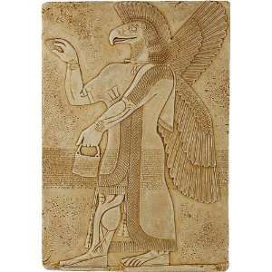  Assyrian Eagle Headed Spirit Apkallu Wall Relief   M 002S 
