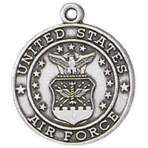  Pewter Air Force Medal with St. Michael on Adjustable 