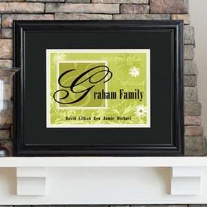  Personalized Family Name Frame   Available in 6 Colors 