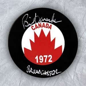  BRIAN CONACHER 1972 Team Canada SIGNED Hockey Puck Sports 