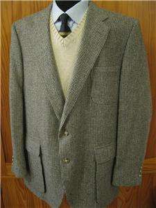 Vintage John Weitz Brown Heavy Wool Blazer Sport Coat Jacket 48R 