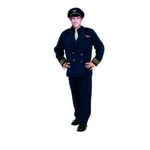  Adult Flight Captain Costume Size X Large (44 48 