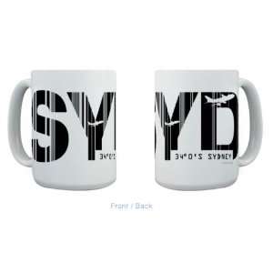  Sydney Airport Code SYD Australia Mug