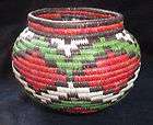 colorful hand woven grass basket from Panama