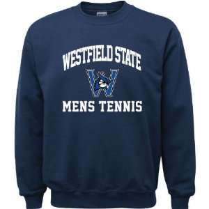  Westfield State Owls Navy Youth Mens Tennis Arch Crewneck 