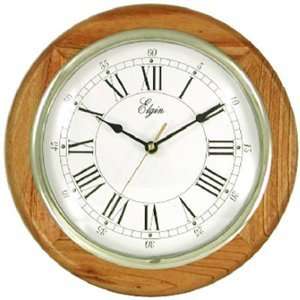  Geneva Clock #3976E 13 Round Oak Wall Clock Kitchen 