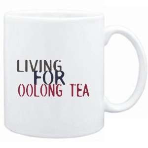  Mug White  living for Oolong Tea  Drinks Sports 