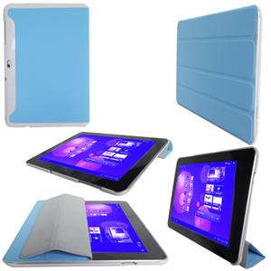 Blue Slim Smart Leather Case Samsung Galaxy Tab 10.1 P7510  