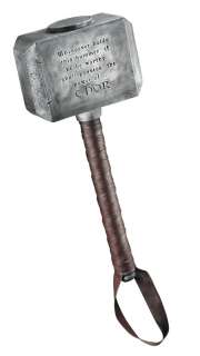   construction with painted details says whosoever holds this hammer