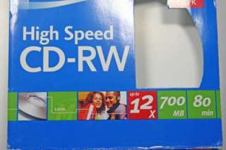 Memorex High Speed CD RW Disck w/case 12X 700MB 80min  