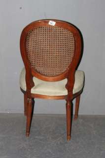 SET 10 FRENCH LOUIS XVI OVAL BACK CANE DINING CHAIRS  