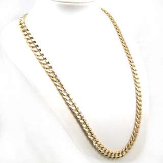 23.774g MEN GIFT 18K GOLD GEP CHAIN SOLID GP NECKLACE  