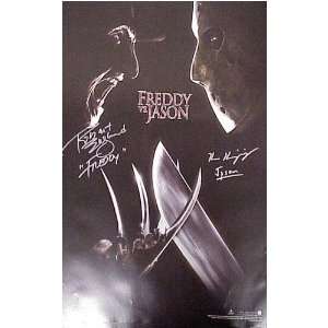  Freddy Krueger and Jason Voorhees Movie Poster (Englund 